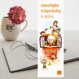 BTL komunikácia spoločnosti Orange Slovensko | komunikácia služby Rozprávky na zavolanie | Ilustrácie – Edita Sliacka | klient: Wiktor Leo Burnett