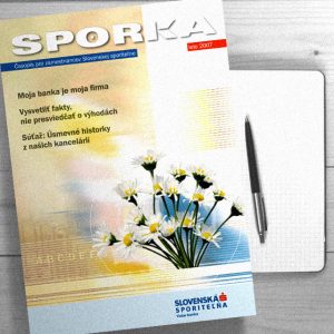 Redizajn firemného časopisu “Sporka” Slovenskej sporiteľne | Logo a dizajn manuál grafickej úpravy časopisu | klient:Grafické štúdio September